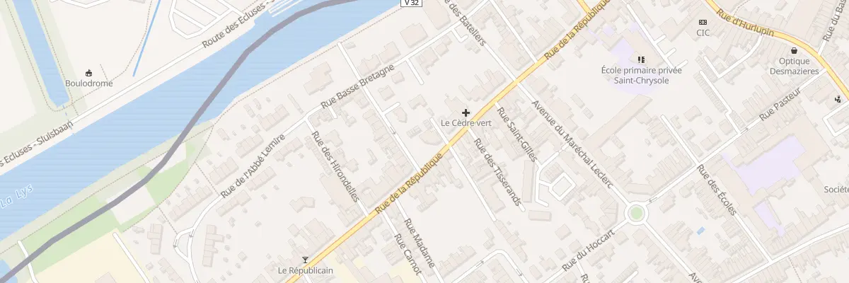 Plan du 34 Rue de la République à Comines