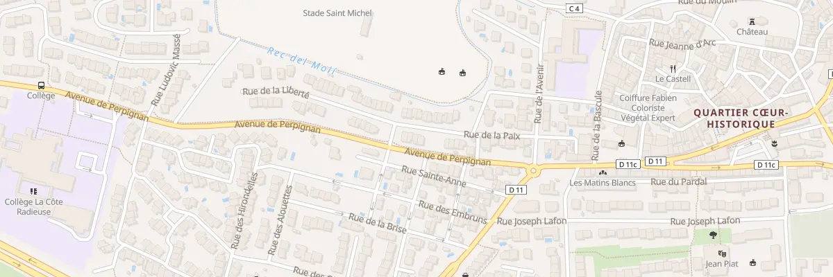 Plan du 11 Rue de la Liberté à Canet-en-Roussillon