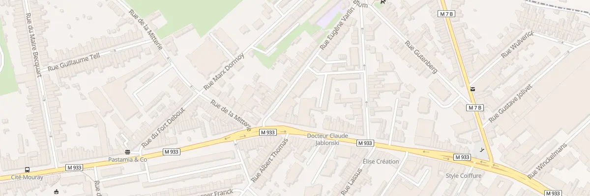 Plan du 2B Rue Eugene Varlin Lomme à Lille