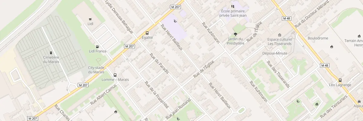 Plan du 34 Rue Henri Bailleux à Lille