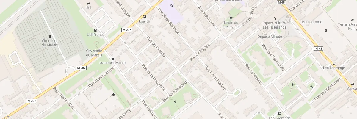 Plan du 60 Rue de l’Eglise Lomme à Lille