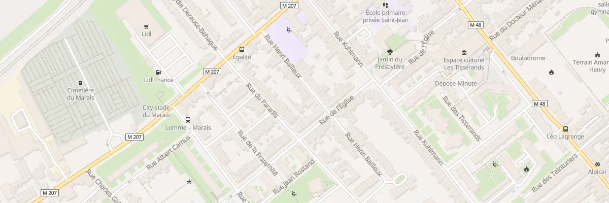 Plan du 40 Rue Henri Bailleux à Lille