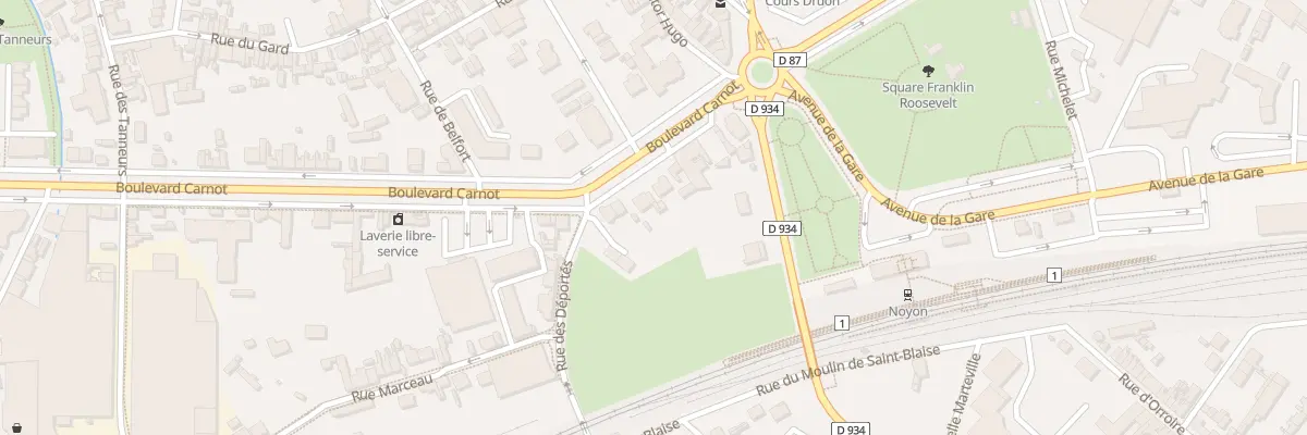 Plan du 76 Bd Carnot à Noyon