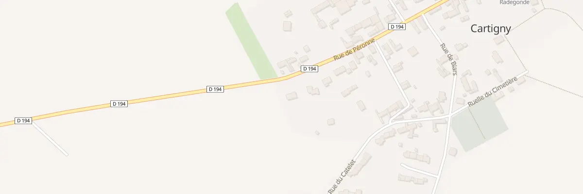 Plan du 2B Rue de Peronne à Cartigny