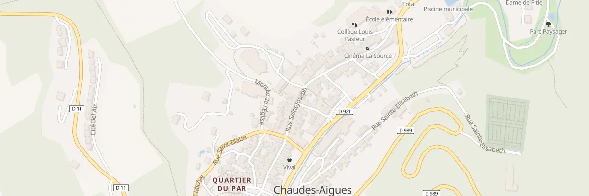 Plan du 21 Rue Saint-joseph à Chaudes-Aigues