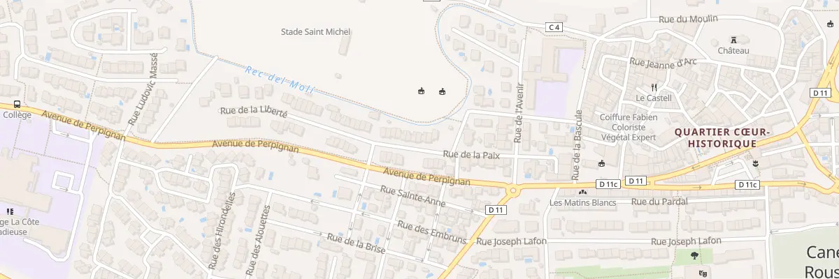 Plan du 8 Rue de la Liberté à Canet-en-Roussillon