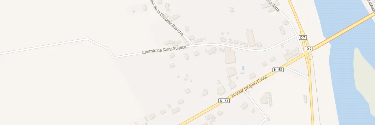 Plan du 7 Che de Saint-sulpice à La Chapelle-Montlinard