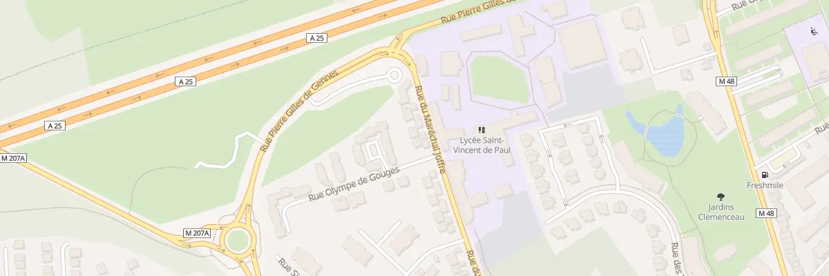 Plan du 91 Rue du Maréchal Joffre à Loos