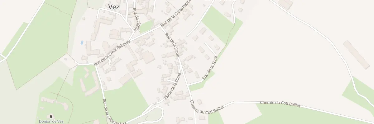 Plan du 9 Rue de la Dime à Vez