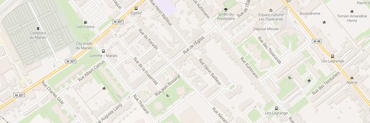 Plan du 87 Rue de l’Eglise Lomme à Lille