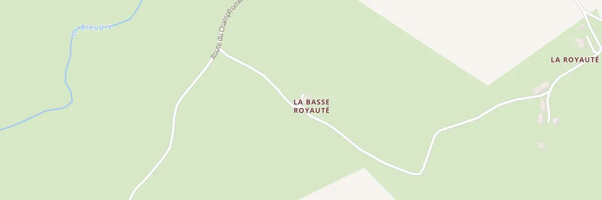 Plan du 1 Che de la Basse Royauté à Pouzy-Mésangy