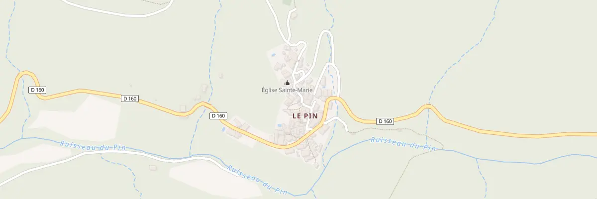 Plan du 5325F Le Pin à Vieussan
