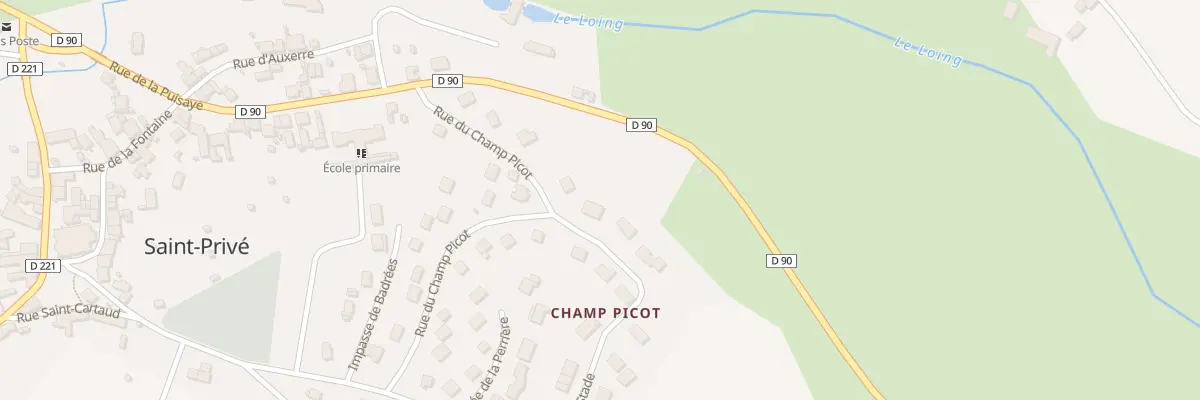 Plan du 9001 Lot Champ Picot à Saint-Privé