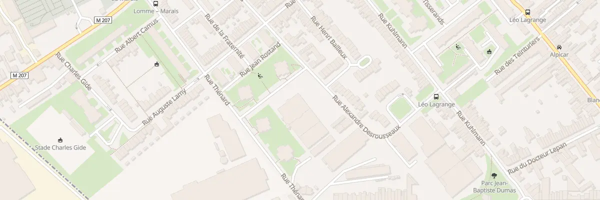 Plan du 50 Rue Alexandre Desrousseaux Lom à Lille