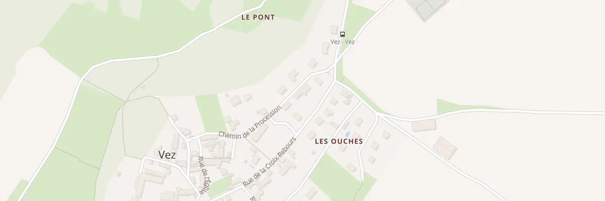 Plan du 5 Che de la Procession à Vez