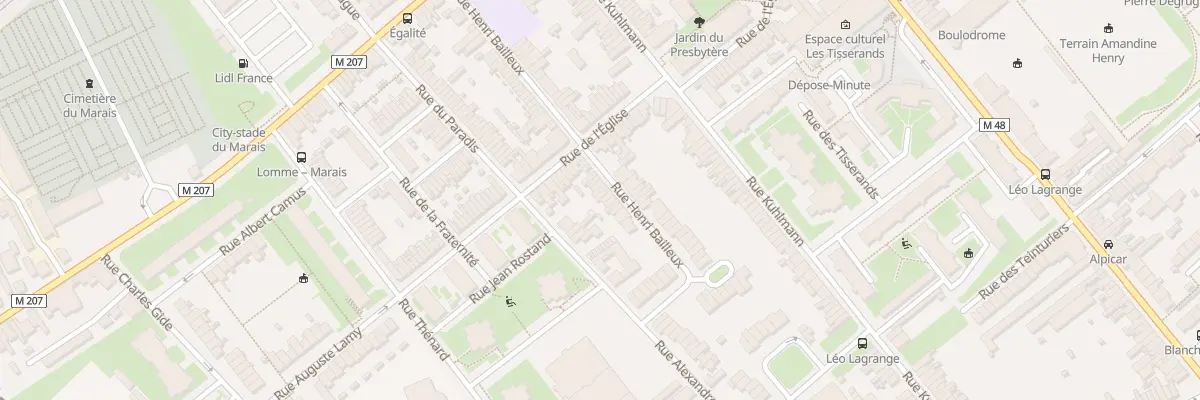Plan du 54 Rue Henri Bailleux à Lille