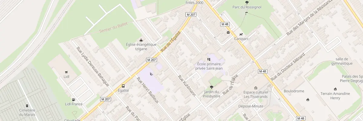 Plan du 13 Rue Kuhlmann Lomme à Lille