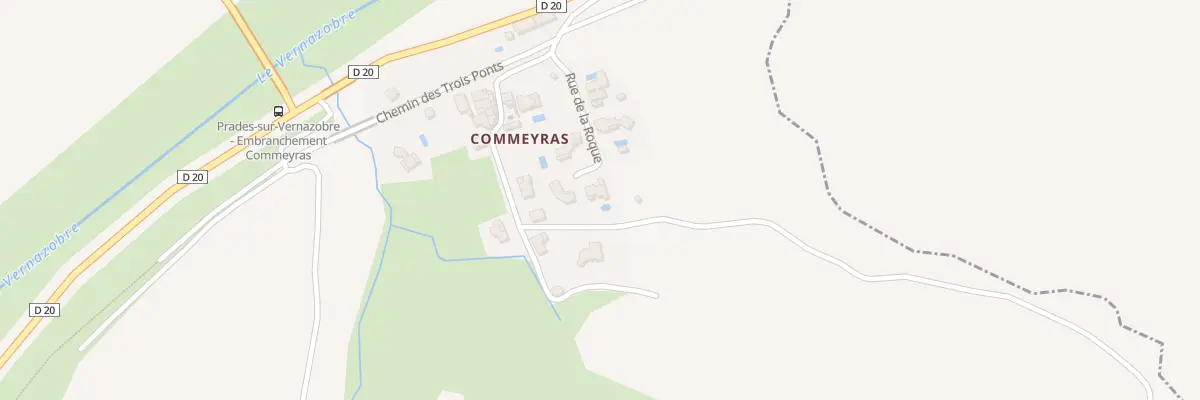 Plan du 6259F La Roque à Prades-sur-Vernazobre
