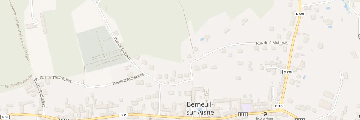 Plan du 20 Rue du 8 Mai 1945 à Berneuil-sur-Aisne