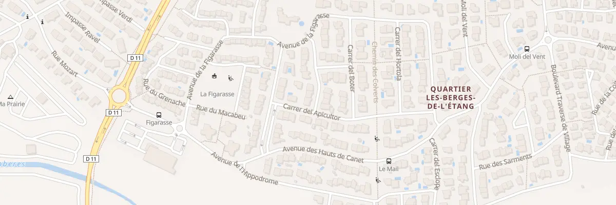 Plan du 16 Rue Carrer Del Agricultor à Canet-en-Roussillon