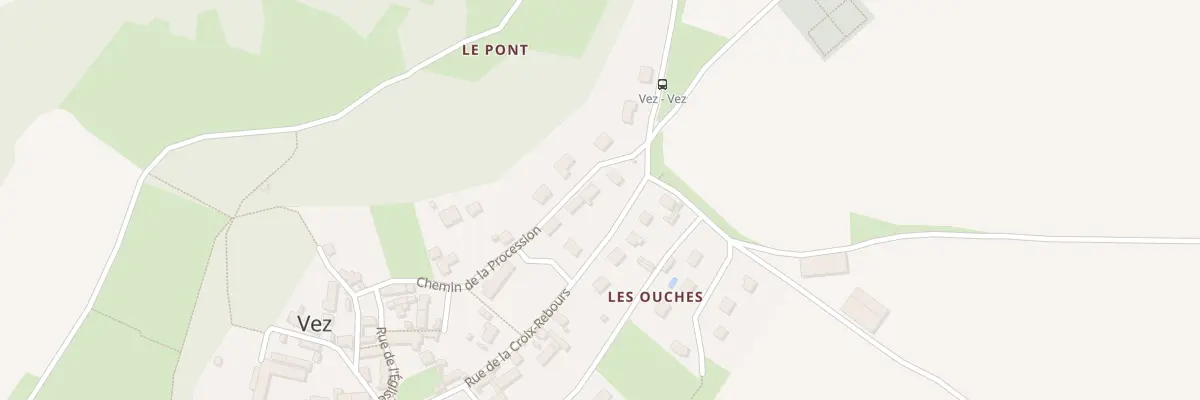 Plan du 3 Che de la Procession à Vez