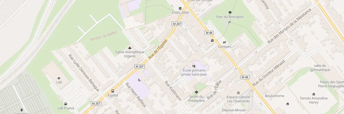 Plan du 10 Rue des Ecoles Lomme à Lille