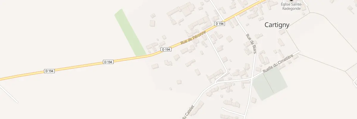 Plan du 2 Rue de Peronne à Cartigny