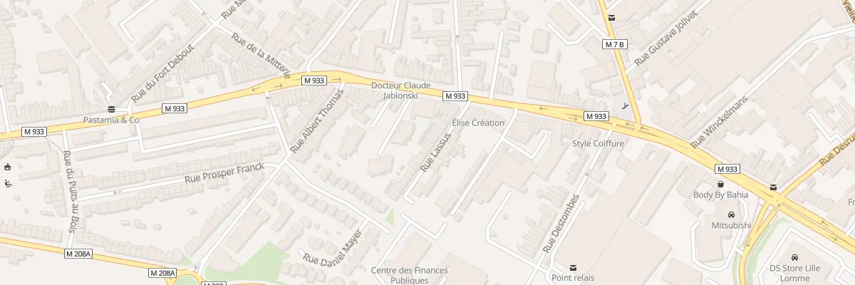 Plan du 12 Rue Lassus à Lille