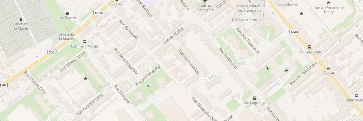 Plan du 64 Rue Henri Bailleux à Lille