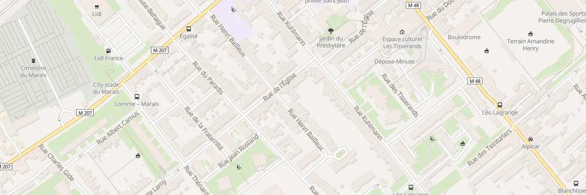 Plan du 33 Rue Henri Bailleux à Lille