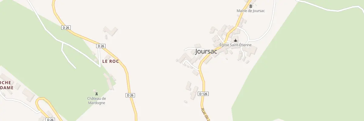 Plan du 5054 Le Bourg à Joursac