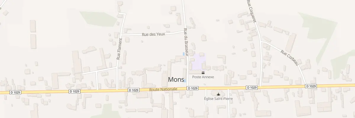 Plan du 93 Rte Nationale à Estrées-Mons