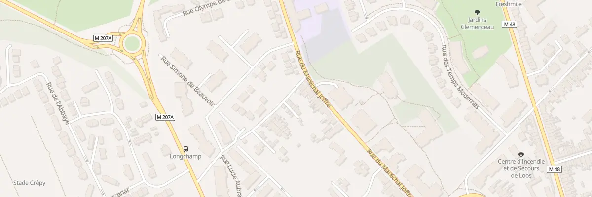 Plan du 55 Rue du Maréchal Joffre à Loos