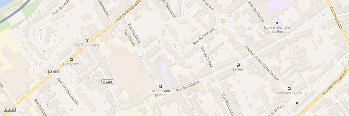Plan du 23 Rue du Hoccart à Comines