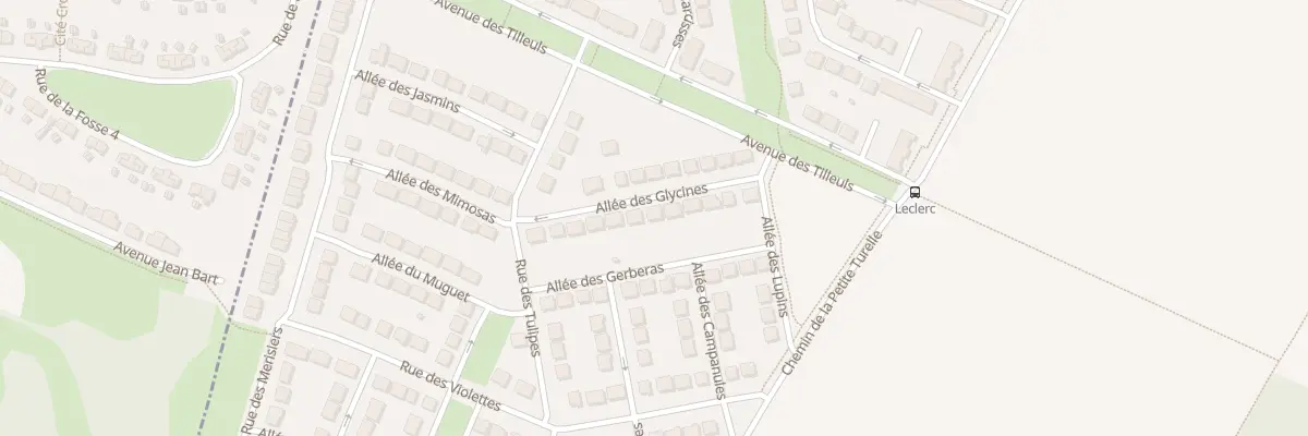 Plan du 13 All des Glycines à Courcelles-lès-Lens