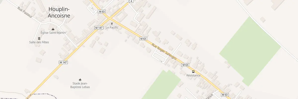 Plan du 283 Rue Roger Salengro à Houplin-Ancoisne