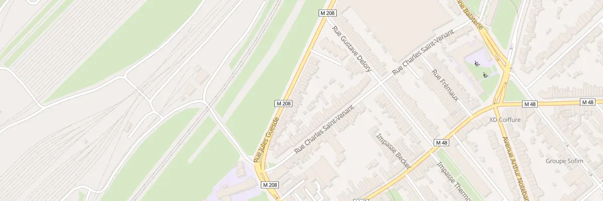 Plan du 28 Rue Jules Guesde Lomme à Lille