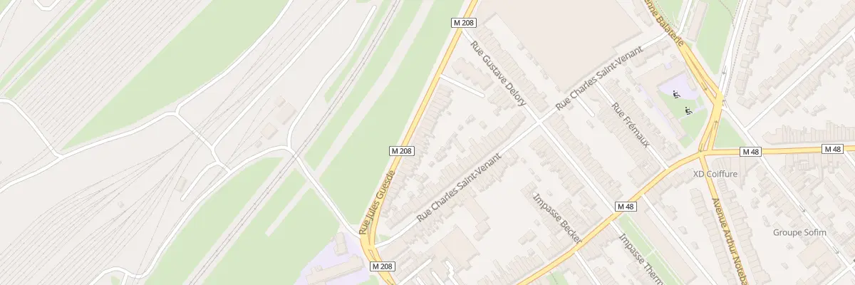 Plan du 30 Rue Jules Guesde Lomme à Lille