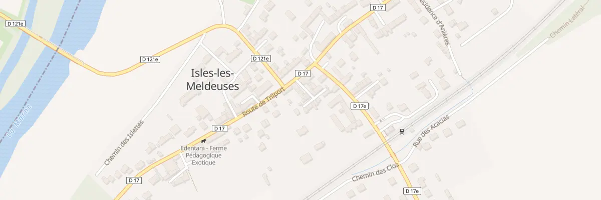 Plan du 5 Pas de la Gare à Isles-les-Meldeuses