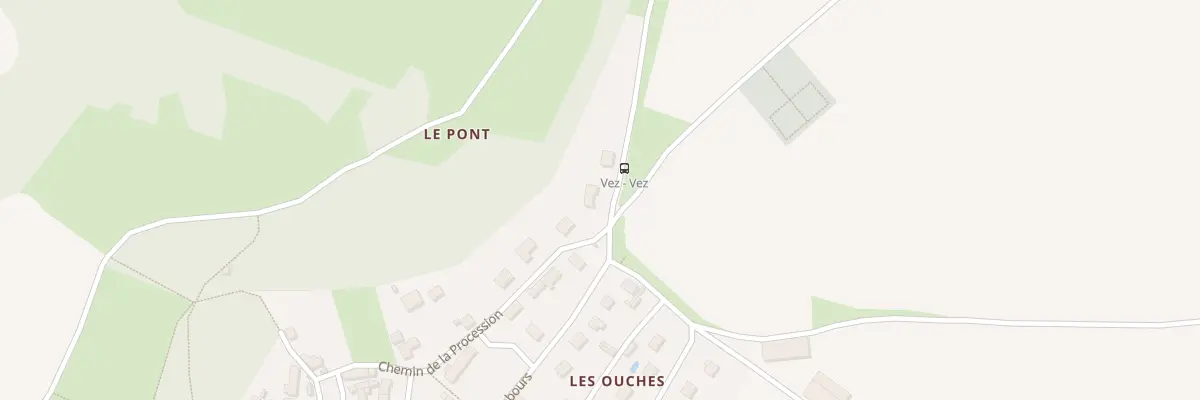 Plan du 2 Che de la Procession à Vez