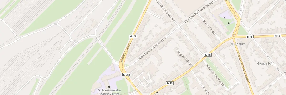 Plan du 45 Rue Charles Saint Venant Lomme à Lille