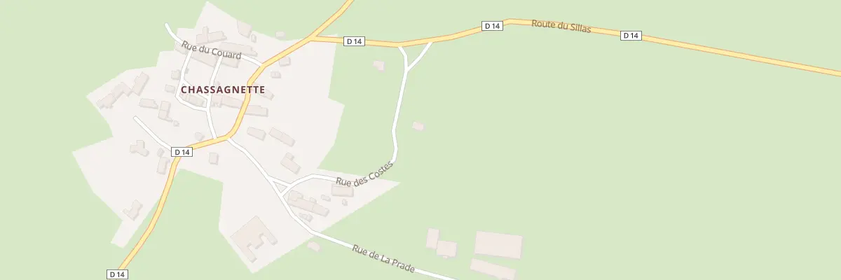 Plan du 6008 Chassagnette à Coltines
