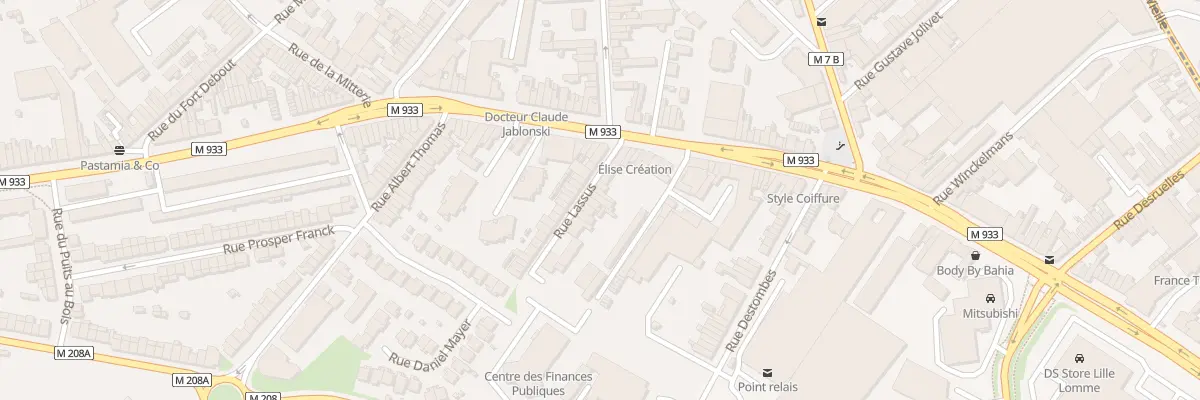 Plan du 5 Rue Lassus à Lille