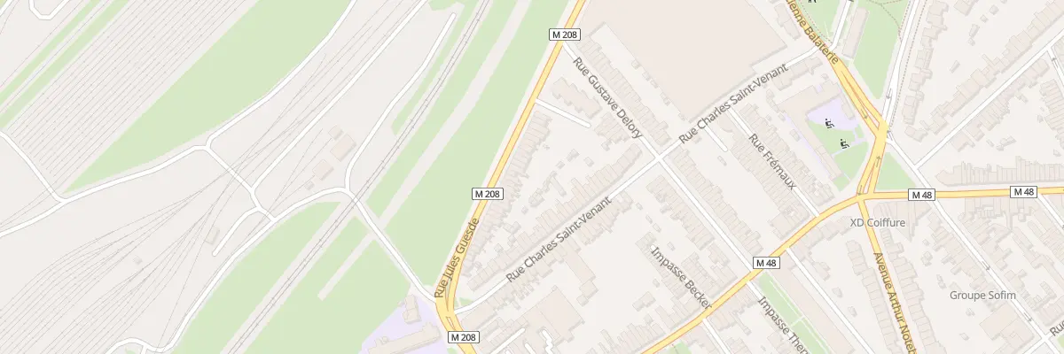 Plan du 34 Rue Jules Guesde Lomme à Lille