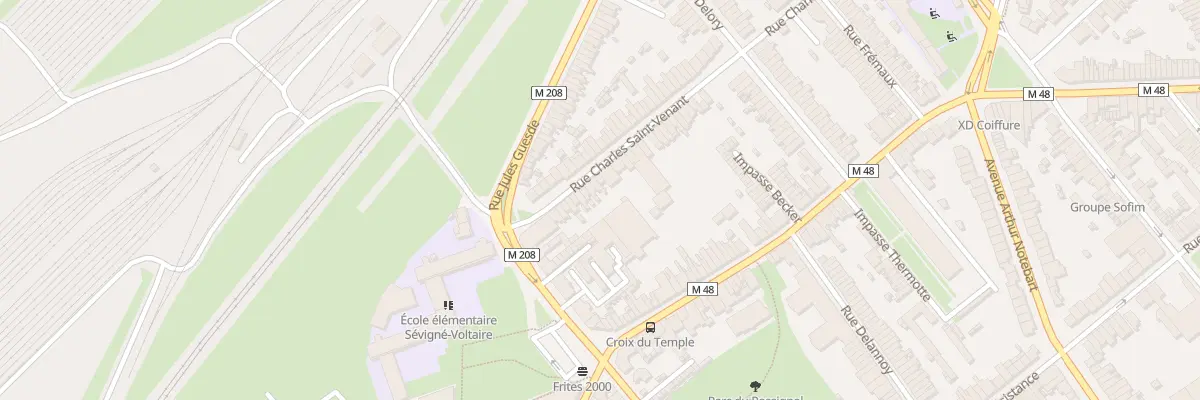 Plan du 44 Rue Charles Saint Venant Lomme à Lille