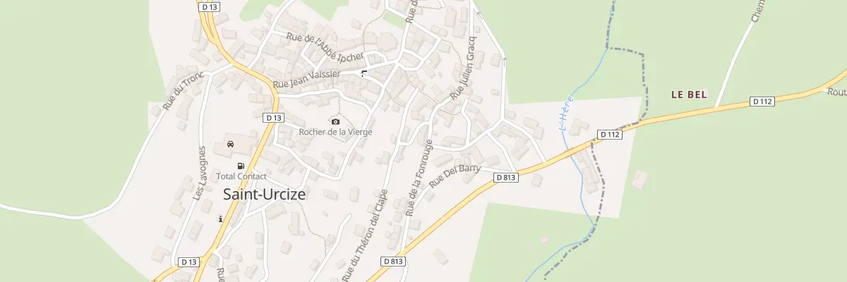 Plan du 5136 Le Bourg à Saint-Urcize