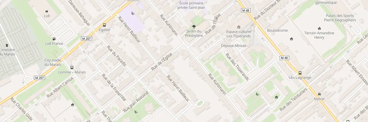 Plan du 52 Rue Kuhlmann Lomme à Lille