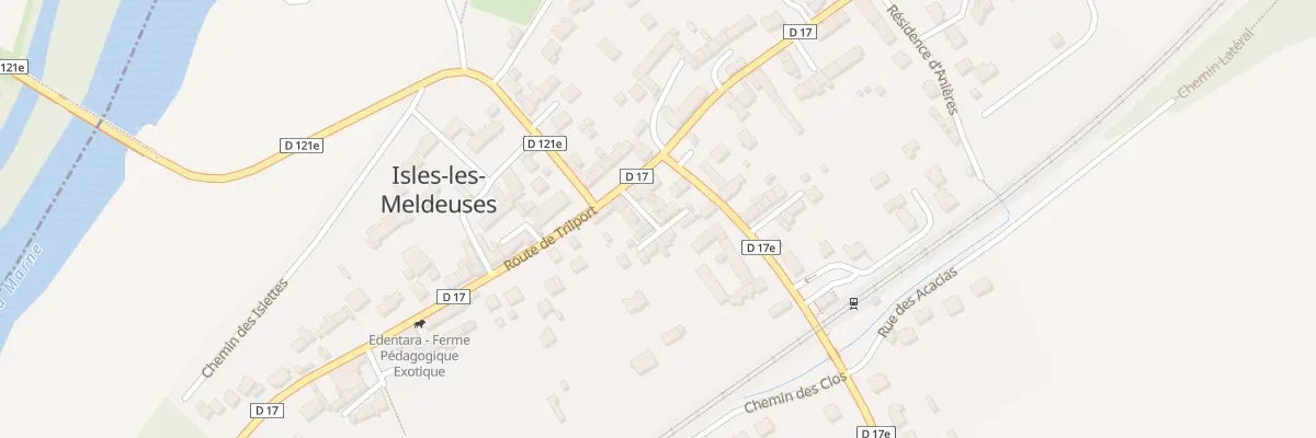 Plan du 2 Pas de la Gare à Isles-les-Meldeuses
