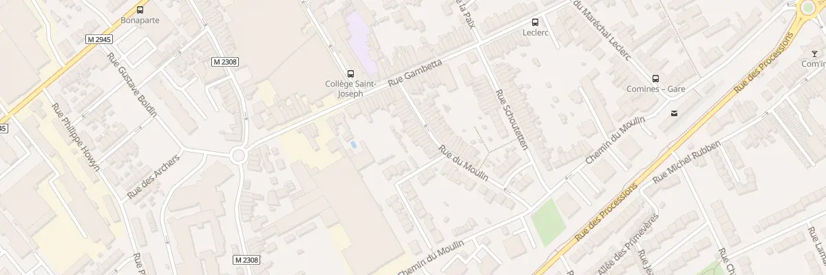 Plan du 18 Rue du Moulin à Comines