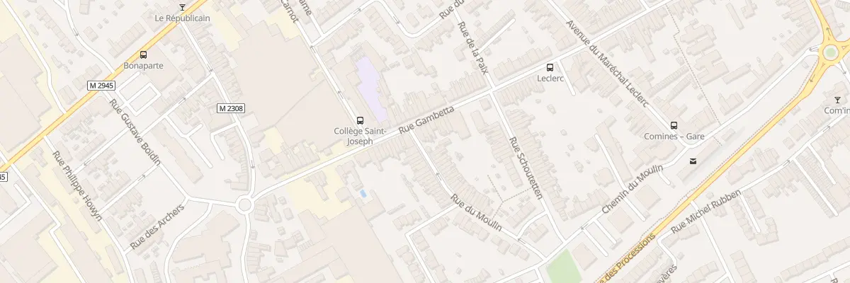 Plan du 119 Rue Gambetta à Comines